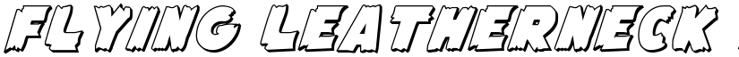 Flying Leatherneck 3D Regular font