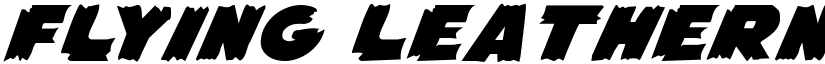 Flying Leatherneck Expanded Regular font