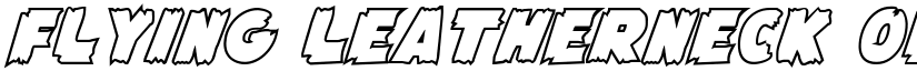 Flying Leatherneck Outline Regular font