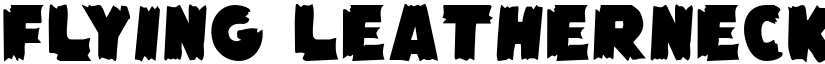 Flying Leatherneck Straight Regular font