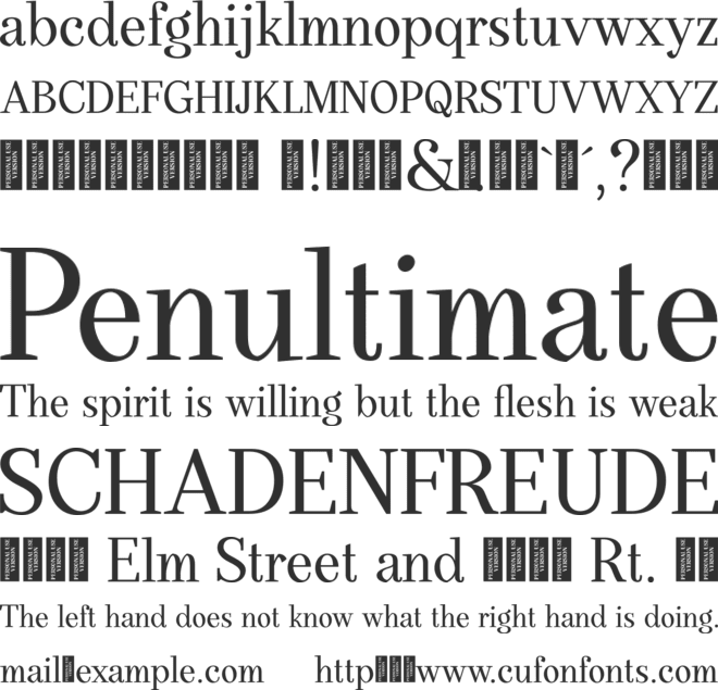 DearPonyPersonalUse font preview