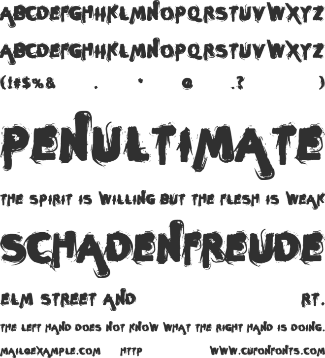 Sleeperzzzz font preview