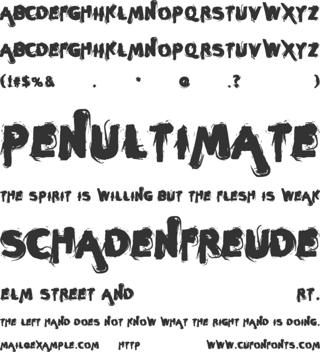 Sleeperzzzz font preview