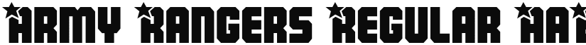 Army Rangers font download