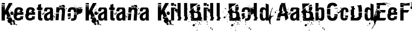 Keetano Katana KillBill Bold font