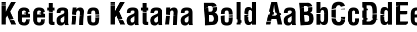 Keetano Katana Bold font