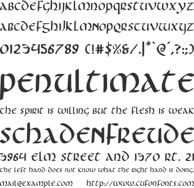 Foucault font preview