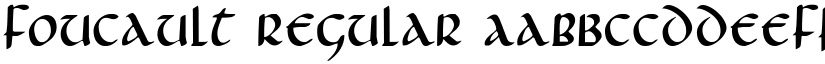 Foucault Regular font