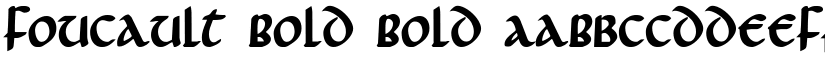Foucault Bold Bold font