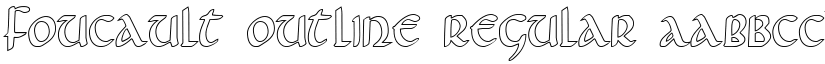 Foucault Outline Regular font