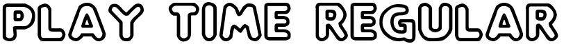 Play time Regular font