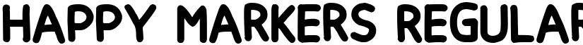 Happy markers Regular font