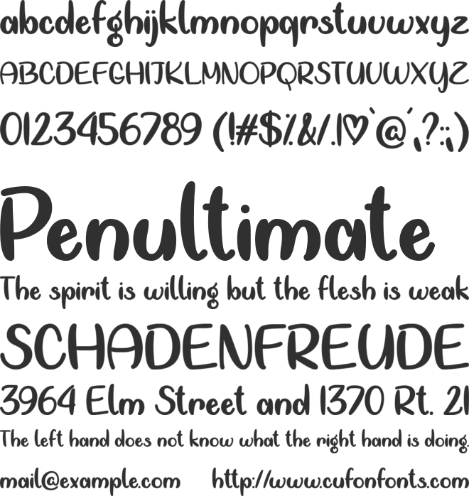Going Forward font preview