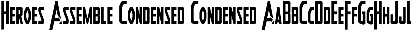 Heroes Assemble Condensed Condensed font