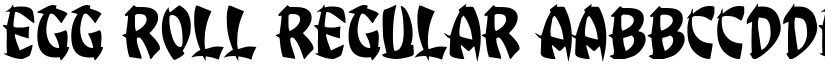 Egg Roll Regular font