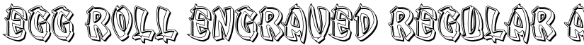Egg Roll Engraved Regular font