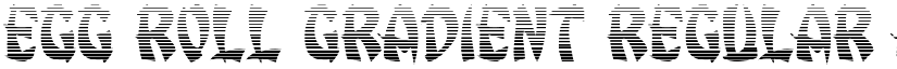 Egg Roll Gradient Regular font