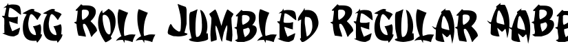 Egg Roll Jumbled Regular font