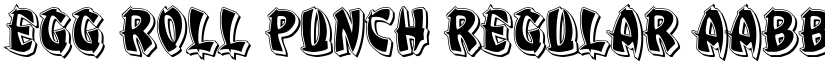 Egg Roll Punch Regular font