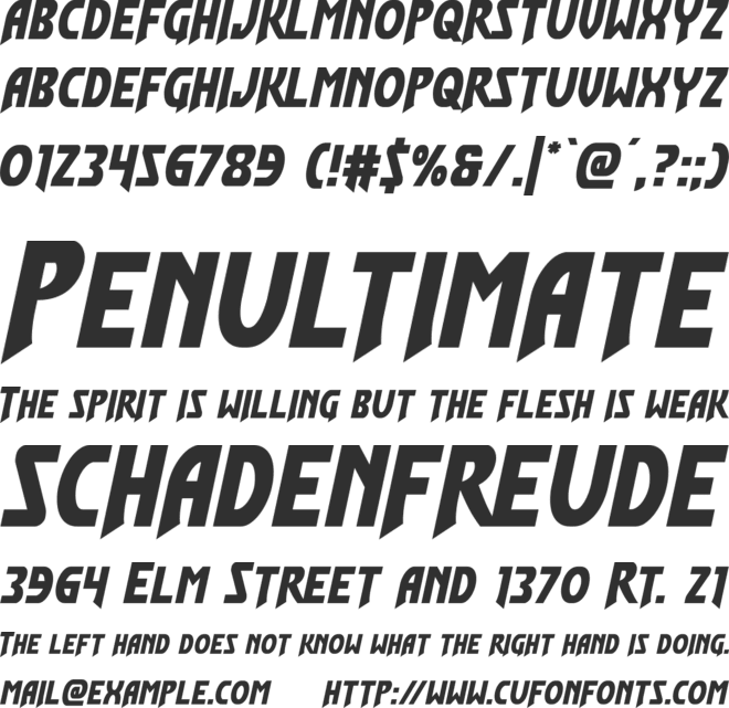 Flash Rogers font preview