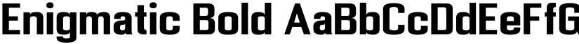 Enigmatic Bold font