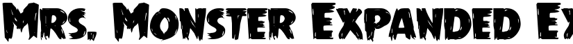 Mrs. Monster Expanded Expanded font