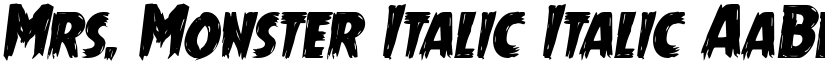Mrs. Monster Italic Italic font