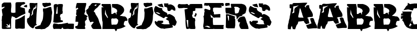 Hulkbusters font
