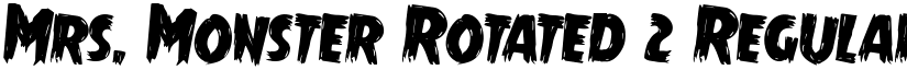 Mrs. Monster Rotated 2 Regular font