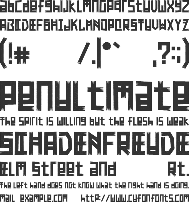 Tikiland font preview