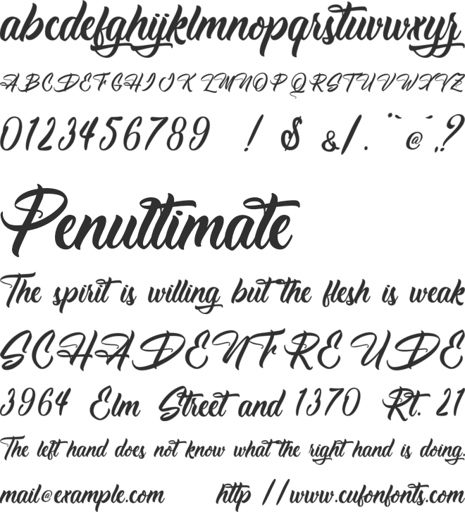 High Destiny - Personal Use font preview