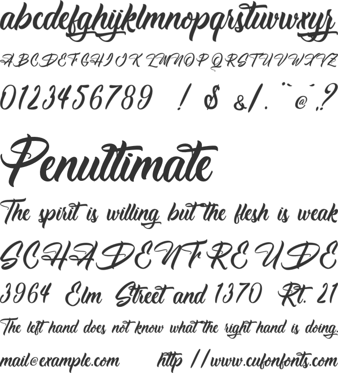 High Destiny - Personal Use font preview
