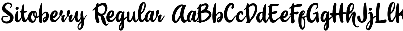 Sitoberry Regular font