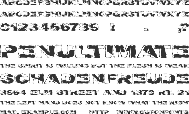 Crackaddict font preview