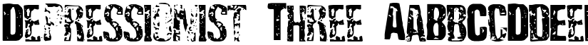 Depressionist Three font