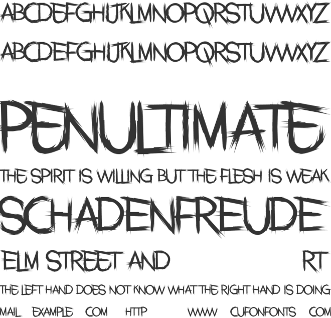 Jacknife font preview