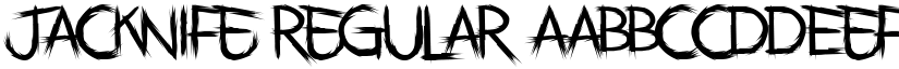 Jacknife Regular font