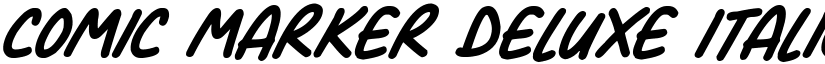 Comic Marker Deluxe Italic font