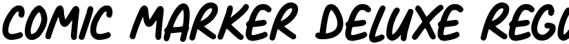 Comic Marker Deluxe Regular font