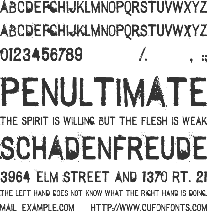 Sexton Sans font preview