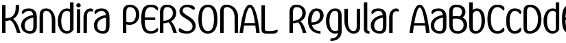 Kandira PERSONAL Regular font