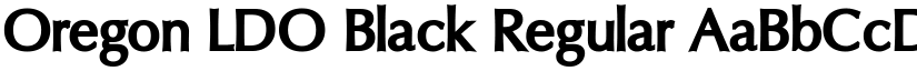 Oregon LDO Black Regular font