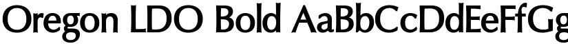 Oregon LDO Bold font