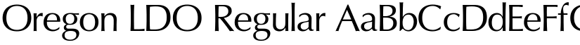 Oregon LDO Regular font
