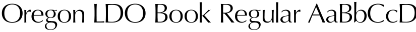 Oregon LDO Book Regular font