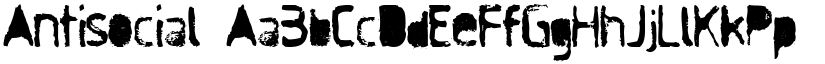 Antisocial font