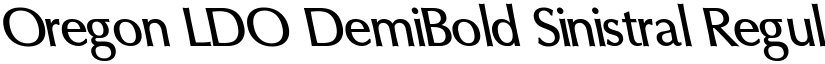 Oregon LDO DemiBold Sinistral Regular font