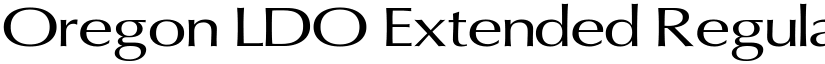 Oregon LDO Extended Regular font