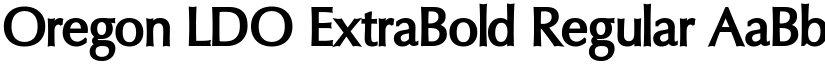 Oregon LDO ExtraBold Regular font