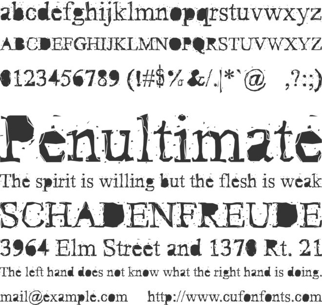 Pudmonkey font preview